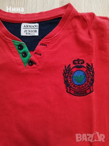 Памучна блуза Armani Junior, снимка 1 - Детски Блузи и туники - 27545982