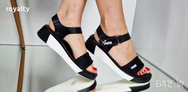 Puma черни дамски сандали , снимка 6 - Сандали - 51241357