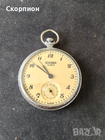 Джобен часовник - СЕКОНДА - СССР - РЯДЪК-ПРОМОЦИЯ, снимка 4 - Джобни - 49241222