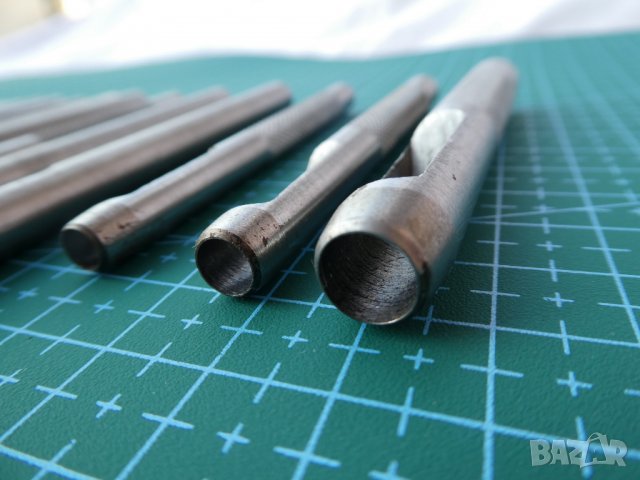 кръгли замби, кожарска, сарашка замба за кожа, от 0,5 мм до 30 мм, снимка 5 - Други инструменти - 26576096