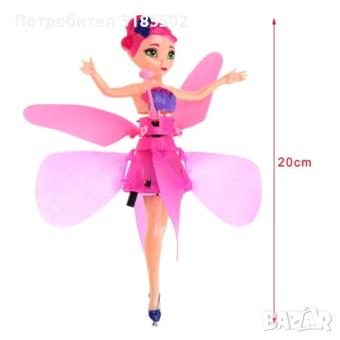HIT - Магическа летяща приказна фея "Ella"   кукла  Princess Aircraft, снимка 6 - Кукли - 50851695
