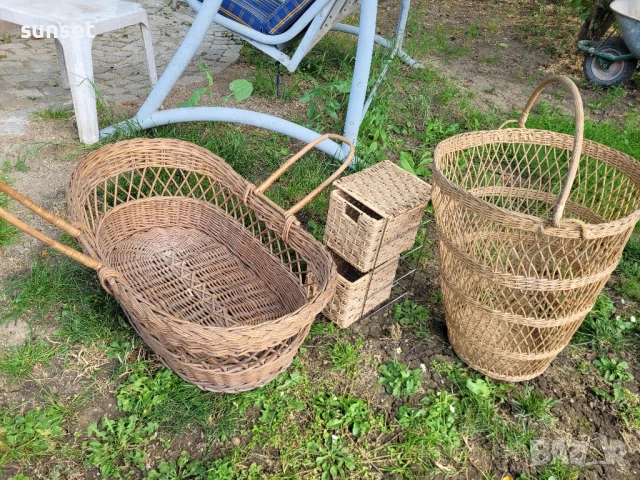 РАТАНОВА кошница, голям ПЛЕТЕН кош, снимка 8 - Декорация за дома - 50674755