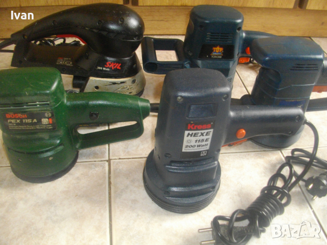 Bosch-Kress-Skil-Top Craft-Nu Power-430W-420W-380W-200W-190W-Кръгъл Ексцентър Виброшлайф-Швейц/Герм, снимка 2 - Други инструменти - 36538109