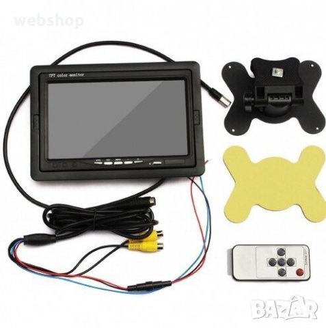 Качествен Монитор за кола с 7 инча LCD дисплей, FuLL HD, снимка 6 - Аксесоари и консумативи - 33669160