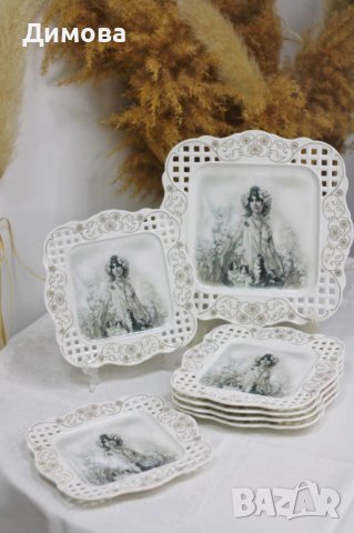 Сервиз за торта лукс, снимка 6 - Други стоки за дома - 36772280