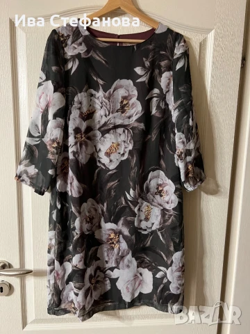 Нова елегантна  ежедневна рокля флорален принт разкошни цветя