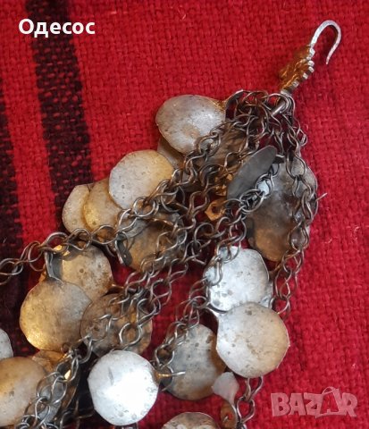 Стар възрожденски сребърен накит,нагръдник, снимка 4 - Антикварни и старинни предмети - 33472155