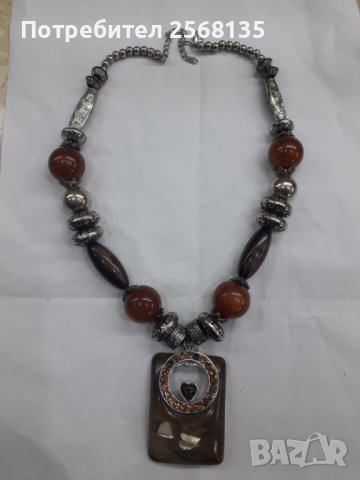 Колие красиво и екстравагантно + Бонус шикозен Колан/Колие, снимка 2 - Колиета, медальони, синджири - 43242947