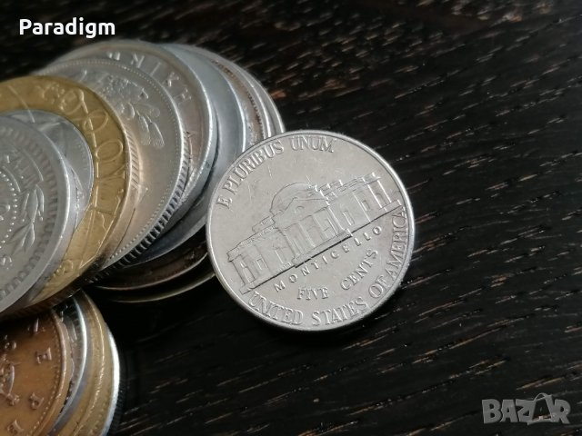 Монета - САЩ - 5 цента | 1999г.