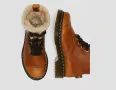 DR. MARTENS Aimilita FL Fur-Lined GRIZZLY  номер 38 кожени топли   ботуши боти , снимка 5