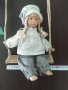 Ретро кукла на люлка - за декорация, снимка 1 - Декорация за дома - 40108305