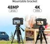 Цифрова фотокамера TEKXDD, 4K Vlog камера, 64GB SD, 18X увеличение, двойна камера предна и задна..., снимка 6