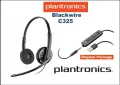 Plantronics Blackwire C325.1 300 DA Stereo USB & 3.5mm, снимка 1