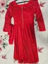 Дамска червена рокля , снимка 4