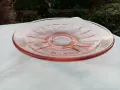 Тортен сервиз розово стъкло, снимка 5