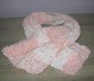 Детски шал в розово и бяло, снимка 1 - Шапки, шалове и ръкавици - 27312919