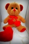 Плюшено мече за Свети Валентин-001, снимка 4