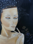 картина жена -ръчно  рисувана с маслени бои, снимка 1 - Картини - 36549210