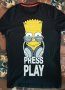 Мъжка тениска Bart Simpson -Press To Play, снимка 1 - Тениски - 37775053