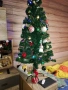 Голяма коледна новогодишна, украсена,светеща елха, снимка 2