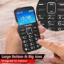 Нов Мобилен телефон с големи бутони за възрастни Отключен SOS бутон, снимка 1