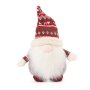 Плюшена играчка Коледен гном със червена плетена шапка, 20 см Код: 011284, снимка 1 - Плюшени играчки - 43156535