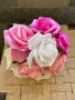 Букет от вечни рози Свети Валентин за празника на влюбените романтичен подарък, снимка 1 - Изкуствени цветя - 35658019