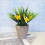 3102 Мини декорация Изкуствени цветя в саксия, 16 cm, снимка 5
