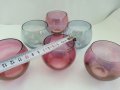 Ретро чаши цветно стъкло, снимка 3