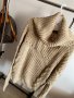 In The Style овърсайз бежов пуловер UK10 EU38, снимка 1 - Блузи с дълъг ръкав и пуловери - 38452007