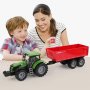Фермерски трактор с ремарке, снимка 1 - Коли, камиони, мотори, писти - 39174368