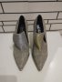 Сребърно-златисти елегантни обувки , снимка 2