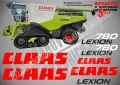 CLAAS Lexion 460 стикери надписи, снимка 12