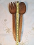 ретро дървени прибори за хранене дърворезба 34/1, снимка 7