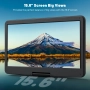 POFOTO PD15 17,5” преносим DVD плейър с 15,6” HD екран,USB/SD,5000mAh/дистанционно/антишок,черен, снимка 2