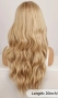 Дълга руса перука на вълни 66 см., снимка 6