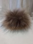 Прошарен Помпон Естествен косъм за шапка, снимка 9