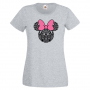 Дамска тениска Minnie Head 5 Подарък,Изненада,Рожден ден,, снимка 1 - Тениски - 36530157