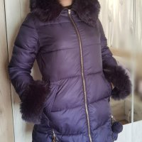Зимно тъмносиньо дамско яке, снимка 4 - Якета - 43241935