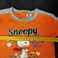 Бебешка памучна блузка с дълъг ръкав SNOOPY 6-9 месеца , снимка 2 - Бебешки блузки - 43091566