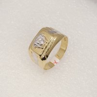 Златни мъжки пръстени-14К, снимка 1 - Пръстени - 38764140