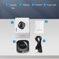 Unnlink HiFi 5.1 оптичен аудио конвертор Toslink към коаксиален двупосочен аудио декодер DTS Dobly, снимка 4 - Други - 32710113