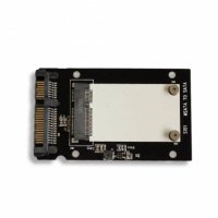 ANIMABG Преобразувател PCIe M.2 mSATA към SATA 2.5 хард диск HDD SSD PC компютър лаптоп Laptop NVR, снимка 1 - Кабели и адаптери - 44059357