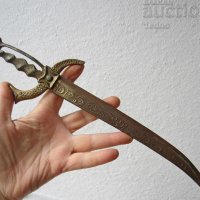 Дълъг стар нож за писма Италия орнаменти маркировка, сабя, снимка 1 - Други - 28882931