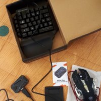 Мишка и клавиатура 4 в 1, 4 IN 1 MOBILE GAME COMBO PACK,iOS + Android, USB, Bluetooth, снимка 4 - Клавиатури и мишки - 37782088