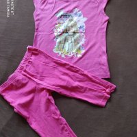 110 късо клинче и блузка с Хана Монтана, снимка 1 - Детски комплекти - 28959128