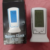 LED Цифров часовник/будилник със синя подсветка, електронен календар, термометър, Аларма , снимка 11 - Други - 40439214