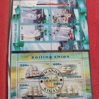 Пощенски марки чиста комплектна серия Кораби,Сърфове поща Руанда за колекционери 29813, снимка 1 - Филателия - 37690377