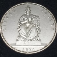 Сребърна монета 1871г., снимка 1 - Нумизматика и бонистика - 32243303