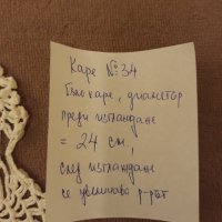 Каре № 34 ръчна изработка, от качествено макраме, снимка 4 - Покривки за маси - 39149287